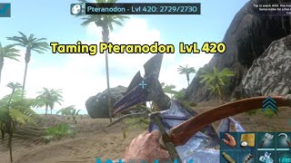 Taming 420 Lvl Pteranodon How to tame Pteranodon Ark Mobile Ark mobile revamp Ep 5 [upl. by Khalin]