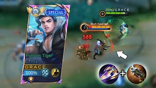 MAIN CHOU DAMAGE DI DEPAN HEROHERO KERAS TIER quotSquot  Mobile Legends [upl. by Eceinart58]