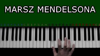 Marsz Mendelsona weselny na keyboardzie muzyka klasyczna [upl. by Okier]