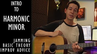 Getting Started with Harmonic MinorLeads and Jamming GUITAR LESSON  MUSIC THEORY [upl. by Arola]