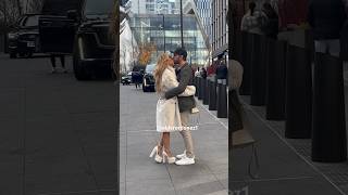 Lisa Hochstein shares a passionate kiss ❤️with Jody while waiting for their car in NYC this morning [upl. by Laws]