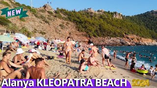 alanya kleopatra beach 2024  alanya beach walk  alanya antalya turkey holiday turkey travel 4k60 [upl. by Angeline]