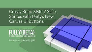 Unity 5 Canvas UI How to Make 9 Slice Sprites and Assign Them to a UI Button [upl. by Suaeddaht]