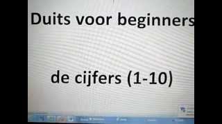 Duits voor beginners  De cijfers 110 [upl. by Cayla]