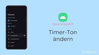 TimerTon ändern Android 15 [upl. by Eiromem]