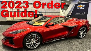 2023 C8 Corvette Order Guide Revealed  New Colors [upl. by Elamef]