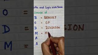 BODMASbodmas rulemaths mathtricks [upl. by Linet304]