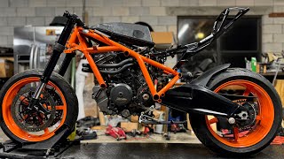 CUSTOM AIRBOX AND OHLINS SUSPENSION 2020 1290 SUPERDUKE SWAPPED RC8  Episode 4 [upl. by Devaney]