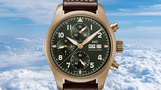 Review IWC Pilots Watch Chronograph Spitfire IW387902 [upl. by Nahtam]