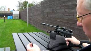 SMK CP2 Air Rifle test Mod 15 Metres 17042018 [upl. by Brice]