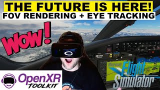 MSFS BIG NEWS VR EYE TRACKING IS HERE OPEN XR TOOLKIT UPDATE  VARJO AERO [upl. by Nnaed904]