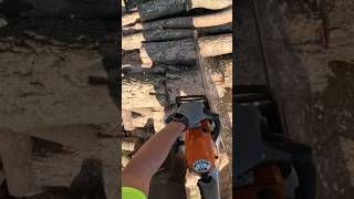 Stihl MS 400 CM‼️💪 firewood stihlms400c chainsaw [upl. by Eizeerb]