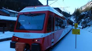 Mont Blanc Express Eisenbahn Martigny nach Le Chatelard Wallis Schweiz Frankreich [upl. by Fischer]