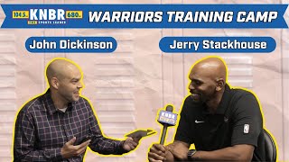 Jerry Stackhouse joins KNBR for exclusive interview with John Dickinson  Warriors Training Camp [upl. by Nac]