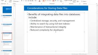 41 Implementing FILESTREAM and FileTables in SQL Server [upl. by Hutton]