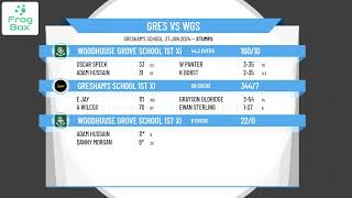 Greshams School 1st XI v Woodhouse Grove School 1st XI [upl. by Nahtaoj]