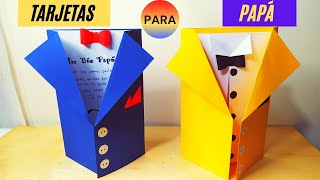 DIYTarjeta para el día del padre detalles para papá de cartulinaamoapapá felizdíapapá [upl. by Darrin]