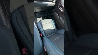 24 Silverado in Atlantic blue and black leather chevy silverado chevysilverado leather katzkin [upl. by Conlee]