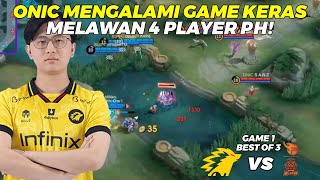 ONIC MENGALAMI GAME KERAS MELAWAN 4 PLAYER PH  ONIC vs BURNxFLASH Game 1  KBreakdown [upl. by Adieno]