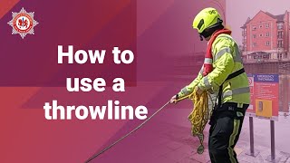 How to use a throwline water rescue equipment [upl. by Nylyaj]