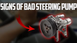 6 Symptoms of a Bad Power Steering Pump [upl. by Wilde]