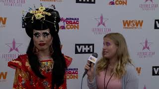 Yuhua Hamasaki Interview at DragCon LA 2018 [upl. by Eiderf]