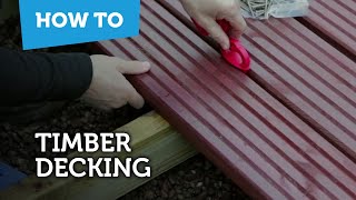 How To Build amp Lay Timber Decking [upl. by Aseiram60]