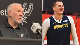 Gregg Popovich said  Nikola Jokic is an AMAIZING and FANTASTIC PHENOMENON [upl. by Him]