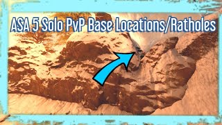 ASA 5 Solo PvP Base Locations Ratholes [upl. by Seavir58]