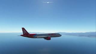 Fenix A320  Circle to Land approach at Calvi LFKC [upl. by Nguyen]