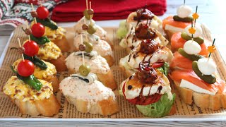 Pinchos vascos como entrante de Navidad [upl. by Enneirdna809]