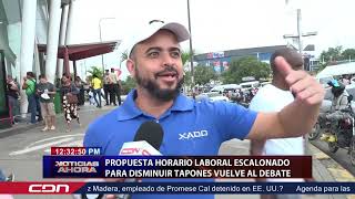 Propuesta de horario laboral escalonado para disminuir tapones vuelve al debate [upl. by Wurst869]