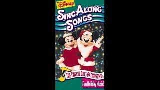 Disney Sing Along Songs  The Twelve Days of Christmas 1993 1994 VHS [upl. by Harlen]