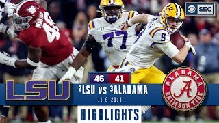 LSU vs Alabama Highlights  Tigers take down Tide in INSTANT CLASSIC  CBS Sports [upl. by Sasha]