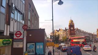 London Bus Route W7 Full Route Visual Finsbury Park Station to Muswell Hill Broadway [upl. by Meng]