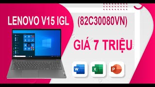 EAZvn  Laptop văn phòng Lenovo V15 IGL 82C30080VN  Giá quá rẻ Trang bị đầy đủ Đáp ứng tốt [upl. by Debo]