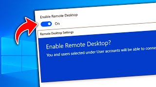 How to Enable Remote Desktop on Window Laptop [upl. by Panthia]