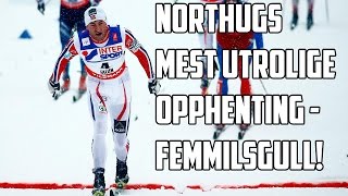 Northug tar gull på femmila under FalunVM med en helt sinnsyk avslutning [upl. by Ladnyc868]