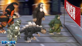 Godzilla vs Kong Race  Godzilla vs Kong S1  SPORE [upl. by Cavit]