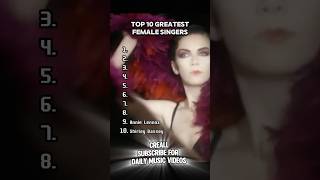 Top 10 Best Female Singers singer women top10 song [upl. by Edric]