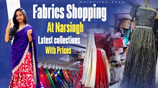 Latest Fabric Collection At Narsingh Store Ameerpet😍 [upl. by Laerol]