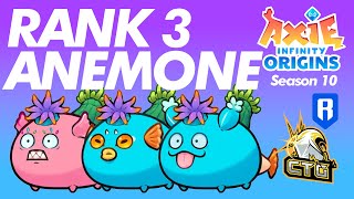 HIGHRANK TRIPLE ANEMONE BUILD  SEASON 10  RARE ERA  ORIGINS LB  AXIE INFINITY [upl. by Nomzaj]