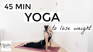 Yoga to Lose Weight  45 Minute Yoga Flow for Weight Loss  Fat Burning Yoga Workout [upl. by Prowel]