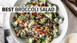 BROCCOLI SALAD  the perfect party salad recipe [upl. by Ardisi]