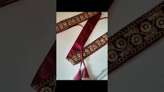 saree belt making at home video sareebelt shorts [upl. by Cicily]