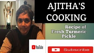 Recipe of Fresh Turmeric Pickle [upl. by Nauqyaj83]