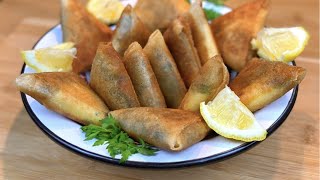 RECETTE IDÉALE POUR LE RAMADAN LES BRICKS AUX CREVETTES POMMES DE TERRE ET AU FROMAGE VACHE QUI RIT [upl. by Mayor876]