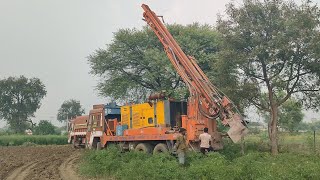 New Borewell Machine DTH With Coconut water checking Method  10 Hp Motor  Bore Point Machine [upl. by Maryanne]