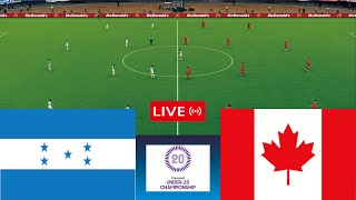 🔴Honduras vs Canada LIVE CONCACAF U20 Championship  videogame simulators [upl. by Aseral]