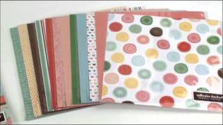 Dear Lizzy Fabric Paper demo by American Crafts  Craft Room [upl. by Chloe759]